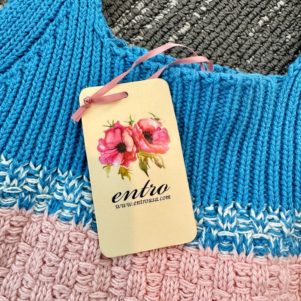 ENTRO NWT Multi-Color Ruffled Knit Tank - Picture 3 of 5